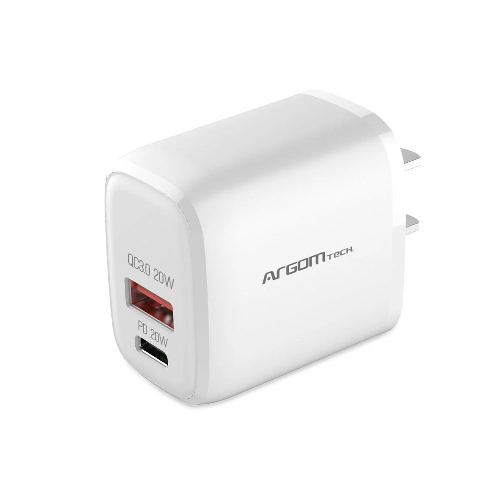ADAPTADOR ARGOM 40W USB-A +TIPO-C