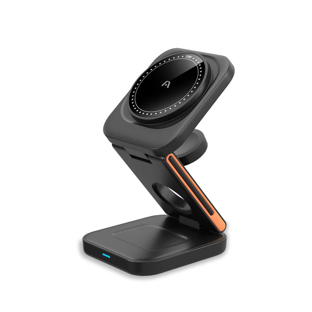 CARGADOR ARGOM S4 15W 3 EN 1 MAGNETICO AC-0144BK