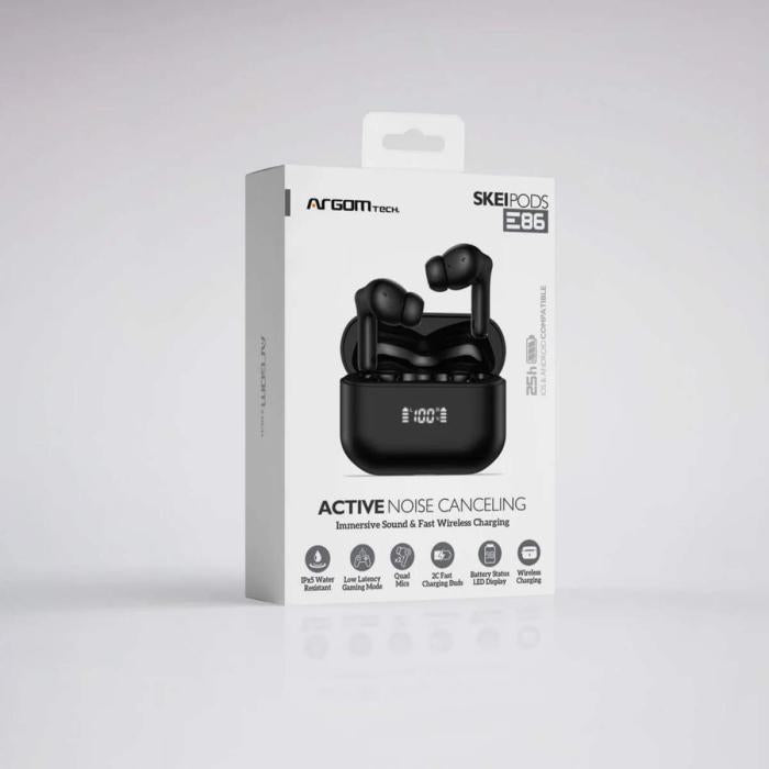 AUDIFONOS BLUETOOTH ARGOM E86 NEGRO