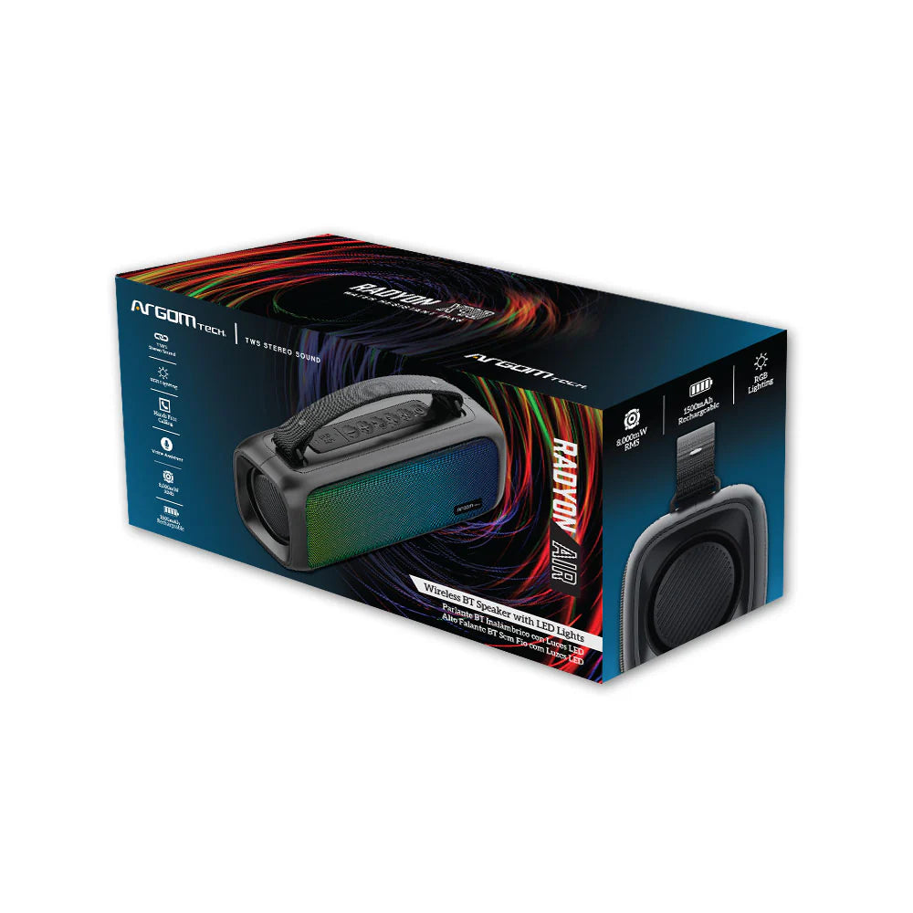 BOCINA ARGOM BLUETOOTH RADYON AIR LED