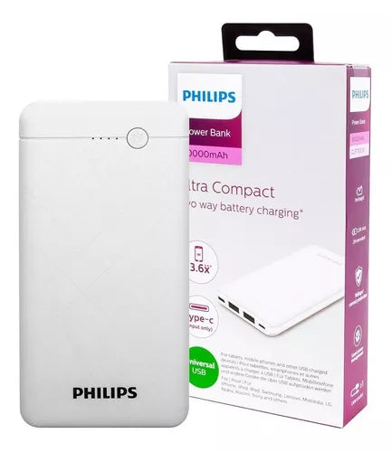 BATERIA PORTATIL PHILIPS 10,000MH