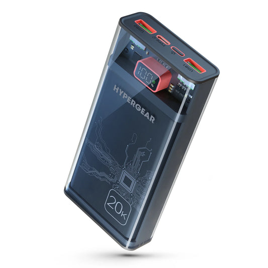 BATERIA PORTATIL HYPERGEAR 20,000 MAH CLEAR XL