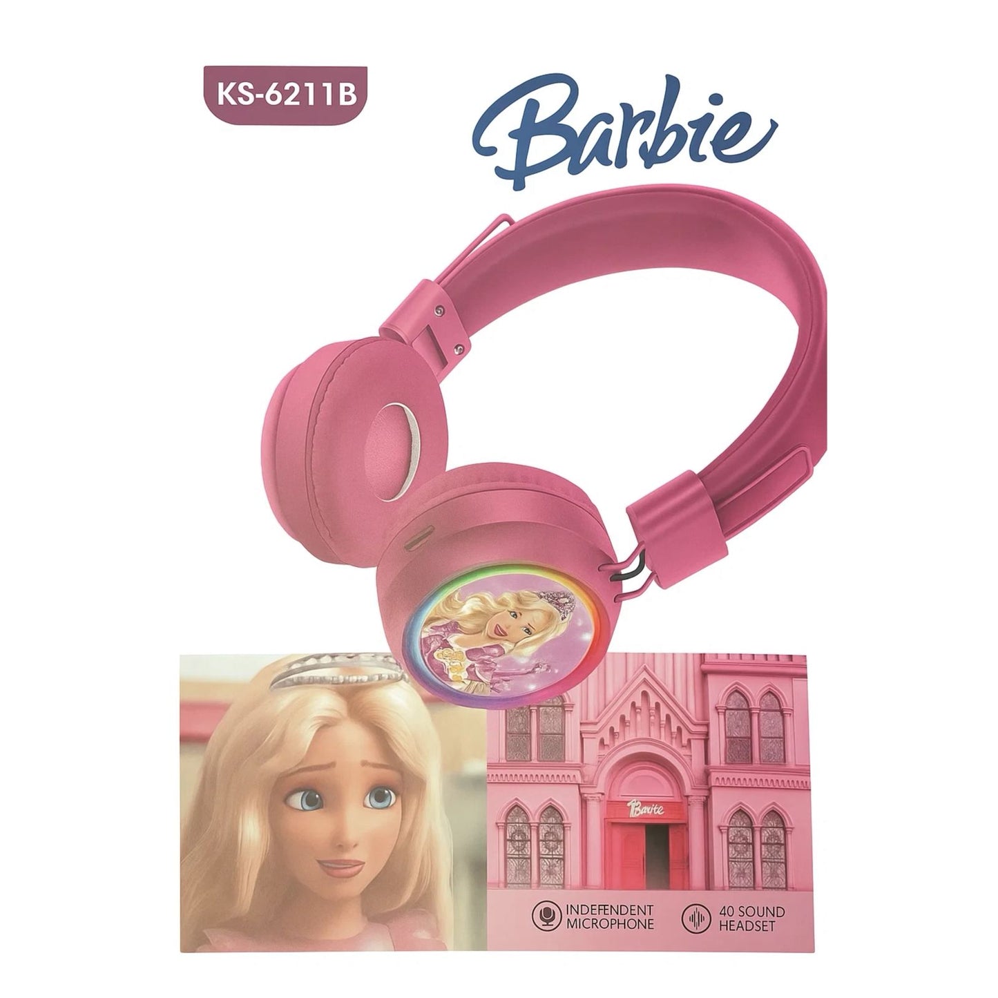 AUDIFONOS BLUETOOTH KS-6211B BARBIE