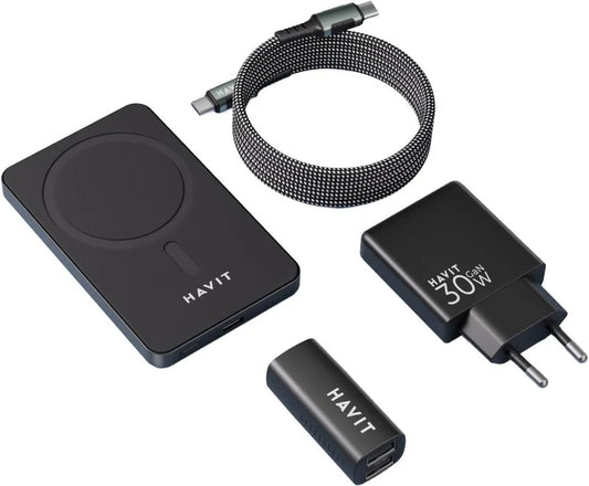 COMBO PARA VIAJE  HAVIT 5 EN 1 STK088 NEGRO