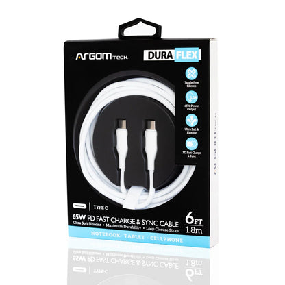 CABLE ARGOM TIPO-C A TIPO-C 1.8M 65W 007