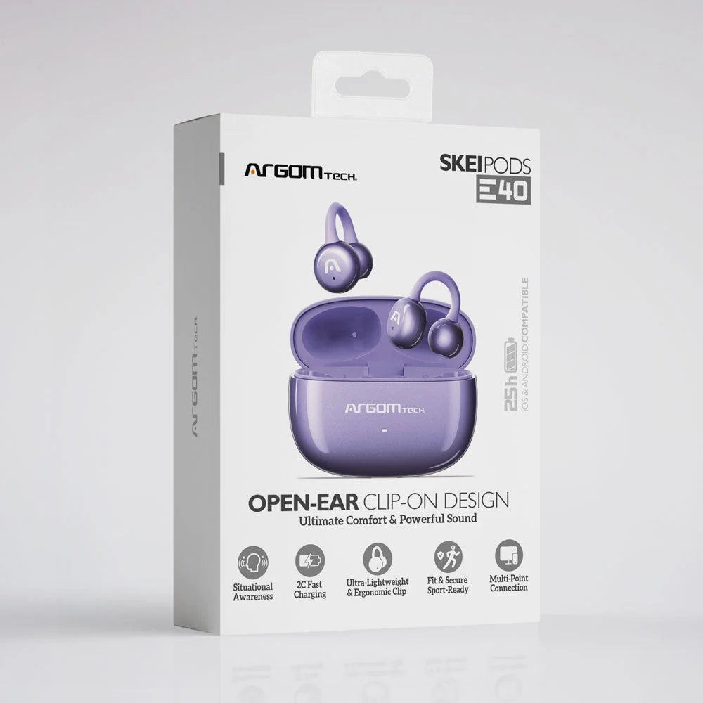 AUDIFONOS BLUETOOTH ARGOM E40 MORADO