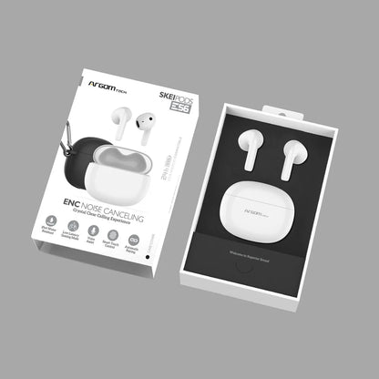 AUDIFONOS BT ARGOM SKEIPODS E56 CASE NEGRO