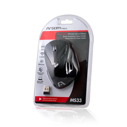 MOUSE INALAMBRICO ARGOM MS33 NEGRO