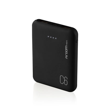 BATERIA PORTATIL ARGOM C6 6000 MAH DUAL USB