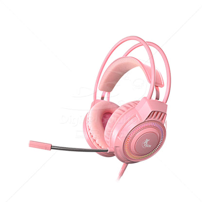 AUDIFONOS 3.5MM + USB XTECH KHIONE ROSA