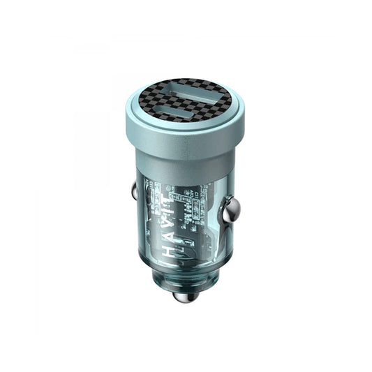 CARGADOR PARA CARRO HAVIT 30W DUAL CC2016