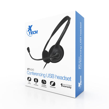 AUDIFONOS XTECH USB XTH-240