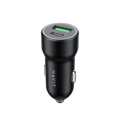 ADAPTADOR PARA AUTO HAVIT 2 PUERTOS 20W HV-CC613