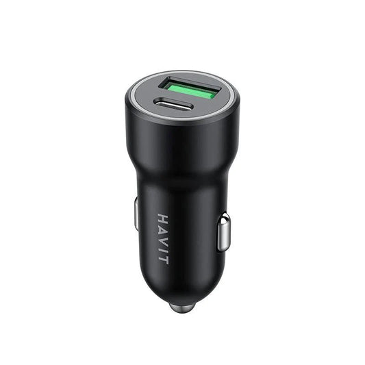 ADAPTADOR PARA AUTO HAVIT 2 PUERTOS 20W HV-CC613