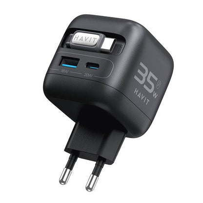 CARGADOR HAVIT 35W TIPO-C + APPLEWATCH U