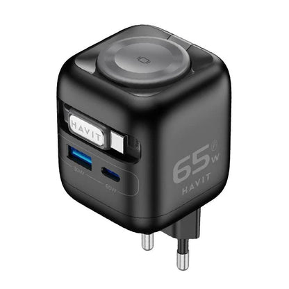 CARGADOR HAVIT 65W USB+TIPO-C UC253