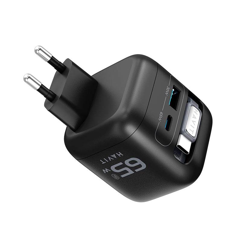 CARGADOR HAVIT 65W USB+TIPO-C UC253