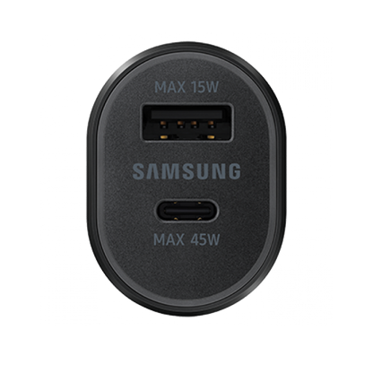 CARGADOR AUTO SAMSUNG 45W TIPO-C  Y 15W USB ORIGINAL